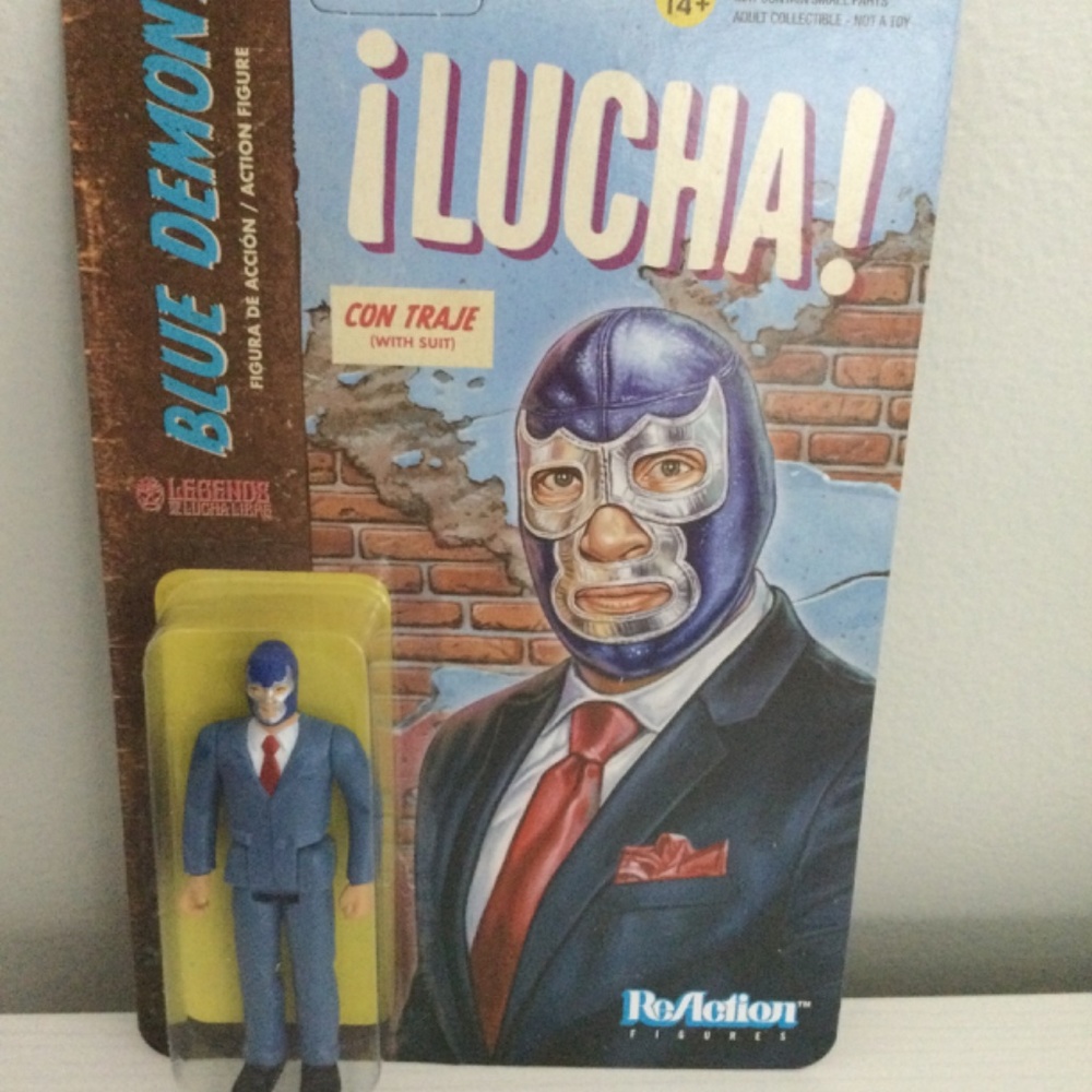 Blue Demon Jr Legends Of Lucha Libre Reaction Super 7 Action Figure UNPU…
